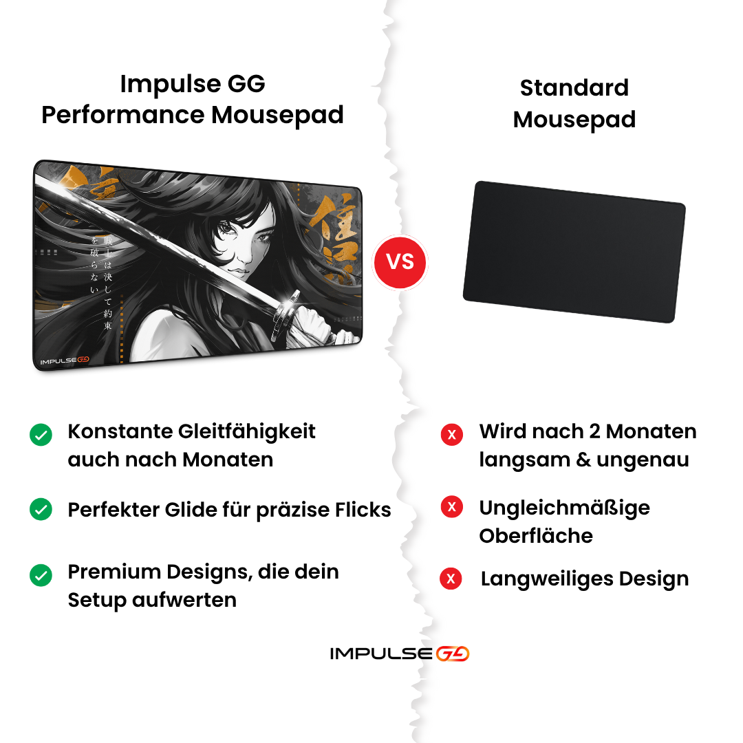 IMPULSE "KATANA QUEEN" PERFORMANCE MOUSEPAD 3XL